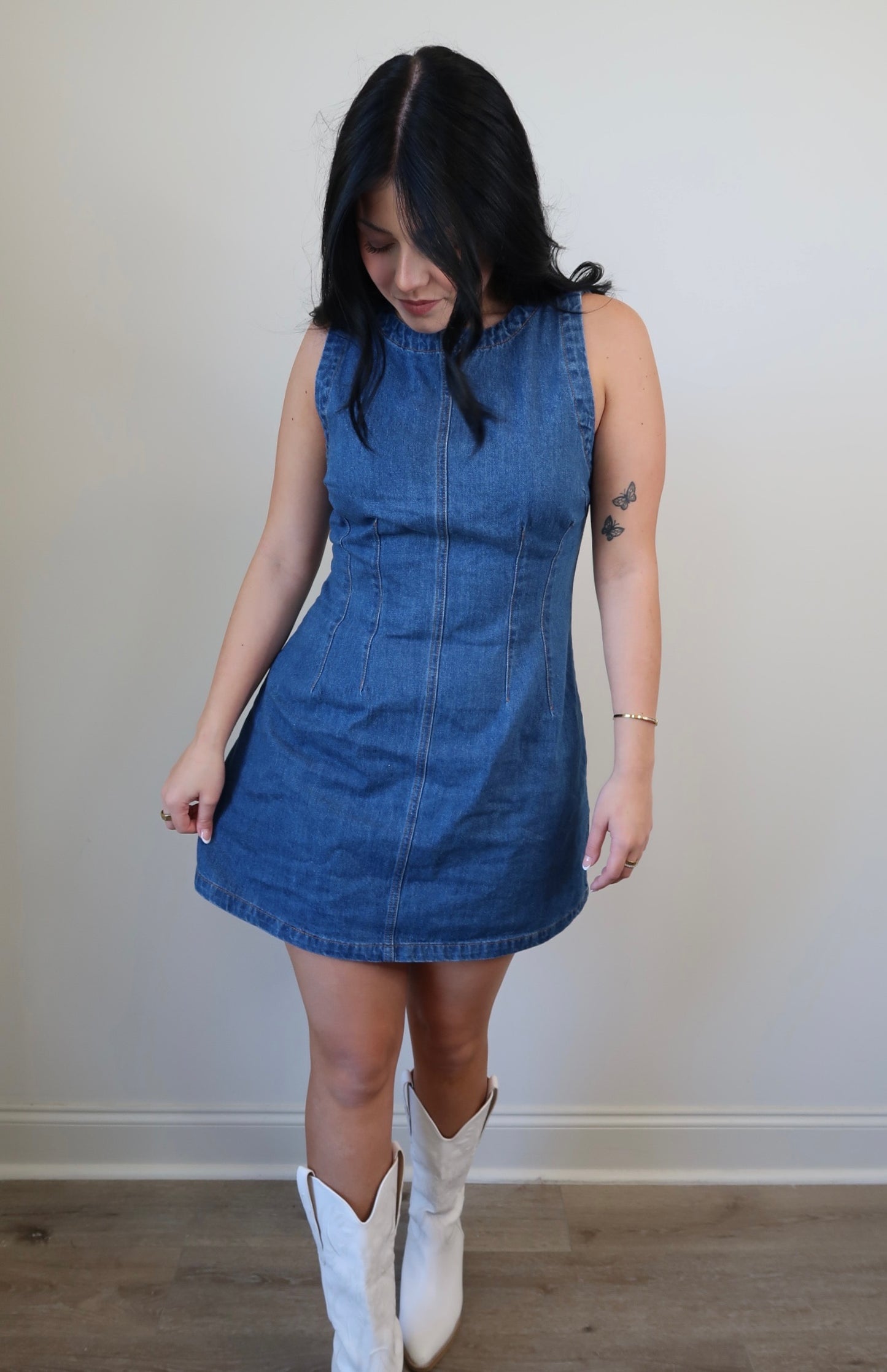 Sassy and Sweet Denim Dress