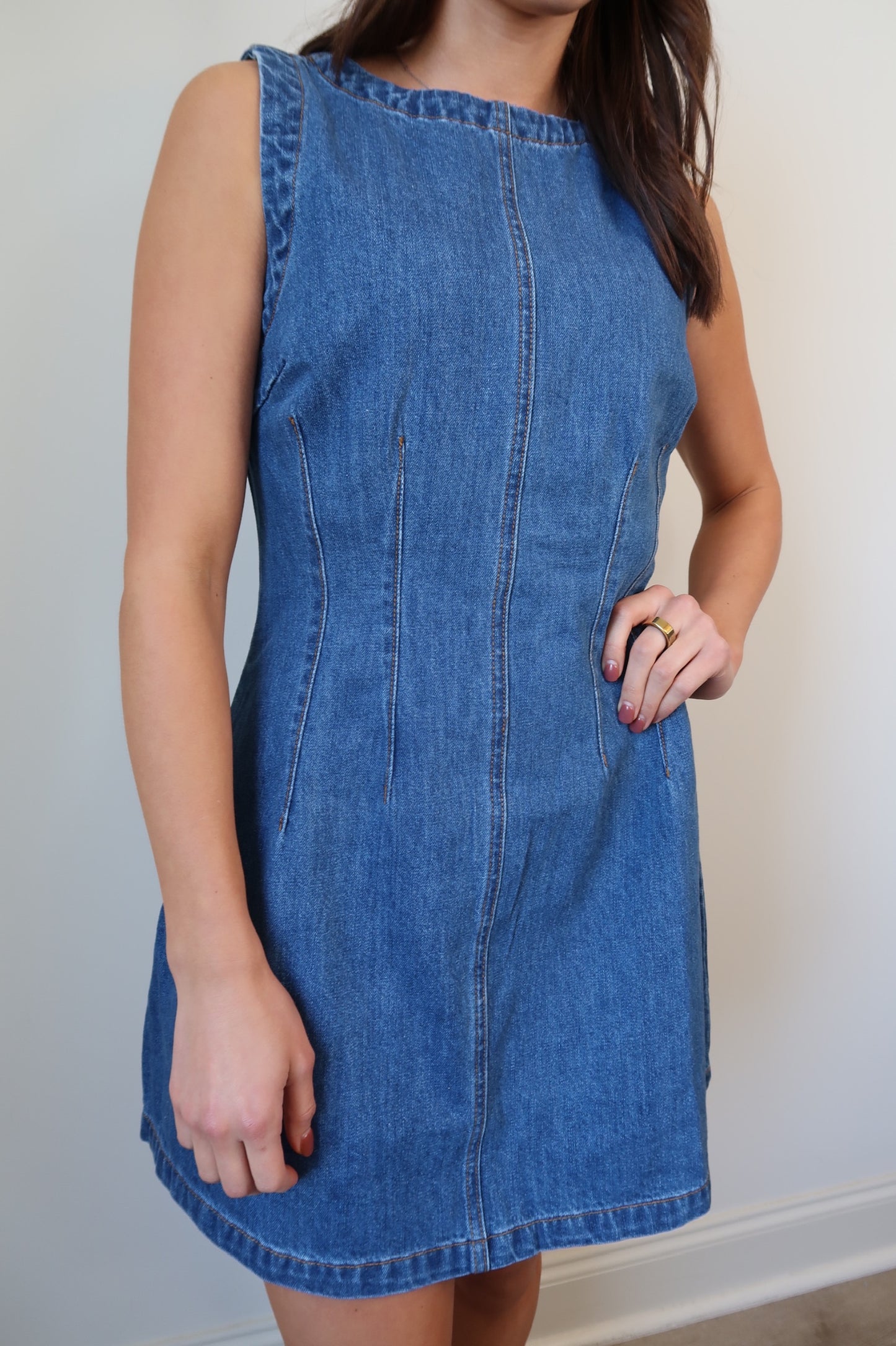 Sassy and Sweet Denim Dress