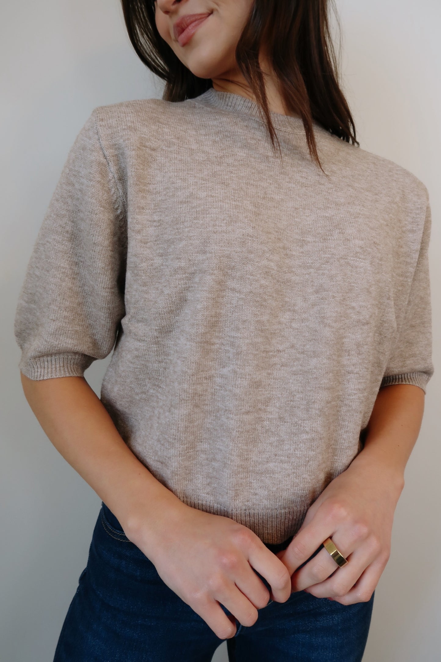 Naturally Neutral Sweater Top