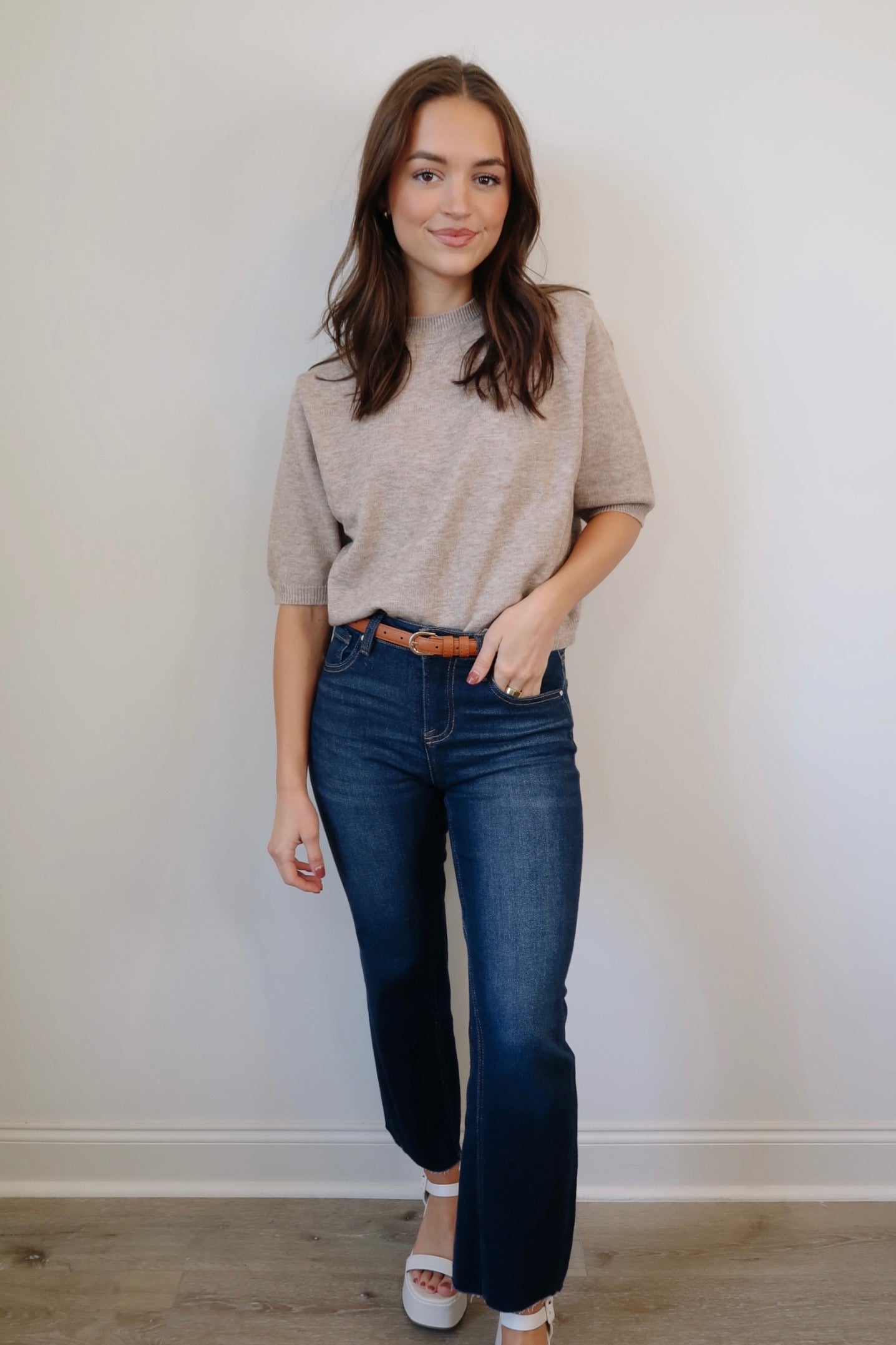 Naturally Neutral Sweater Top