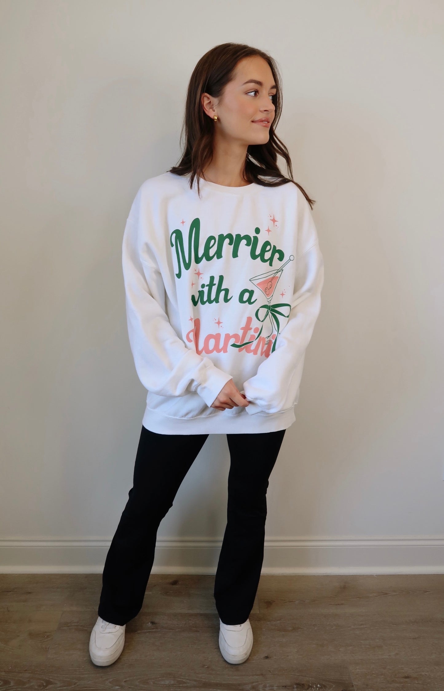 Merrier With A Martini Sweatshirt