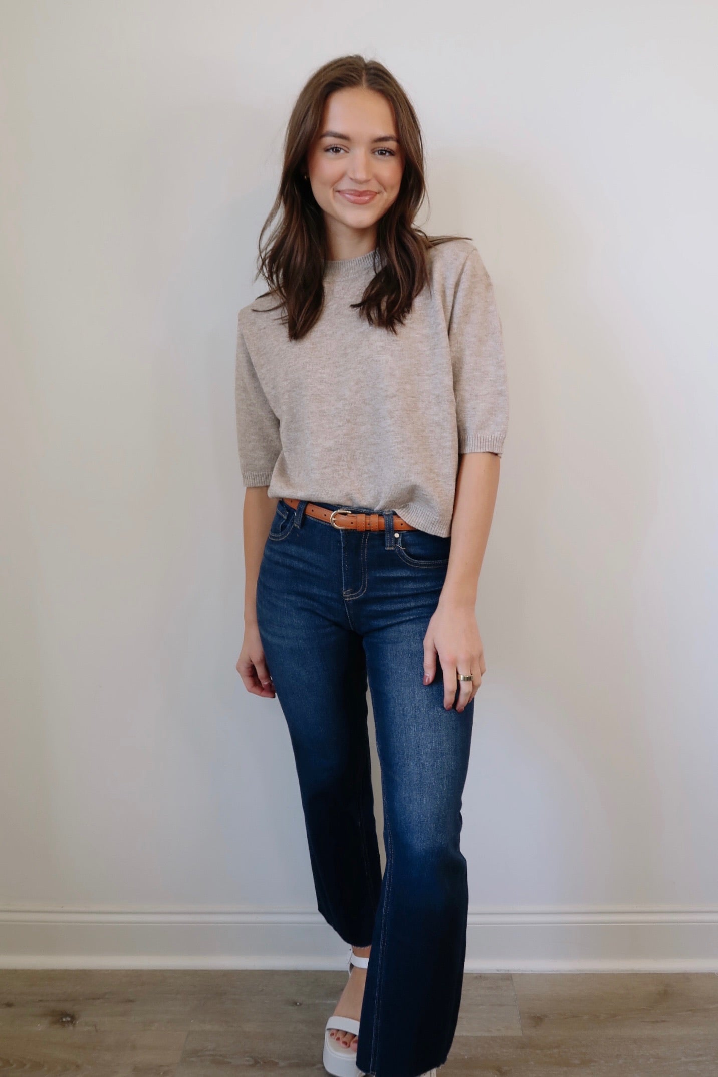 Naturally Neutral Sweater Top