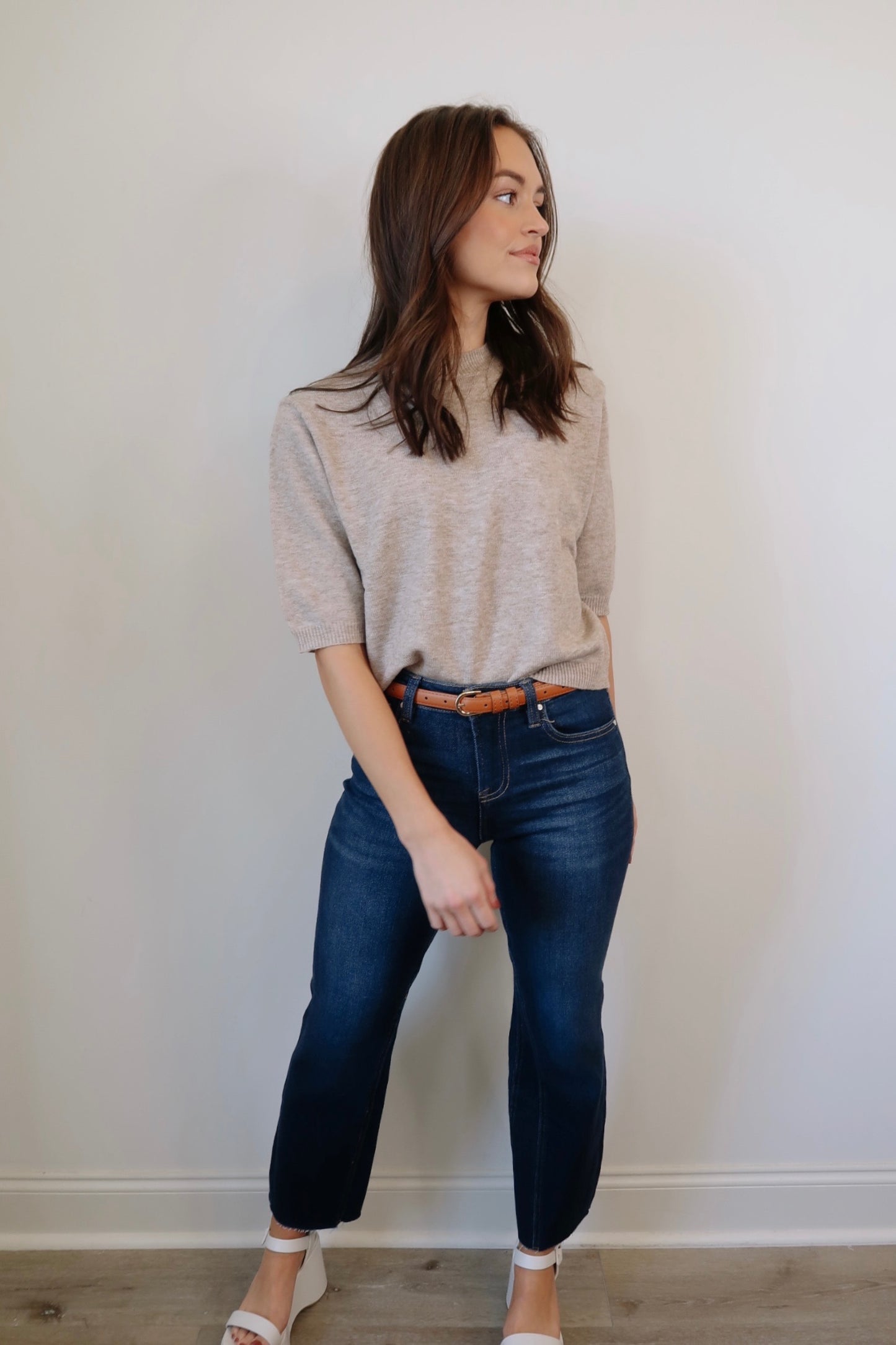 Naturally Neutral Sweater Top