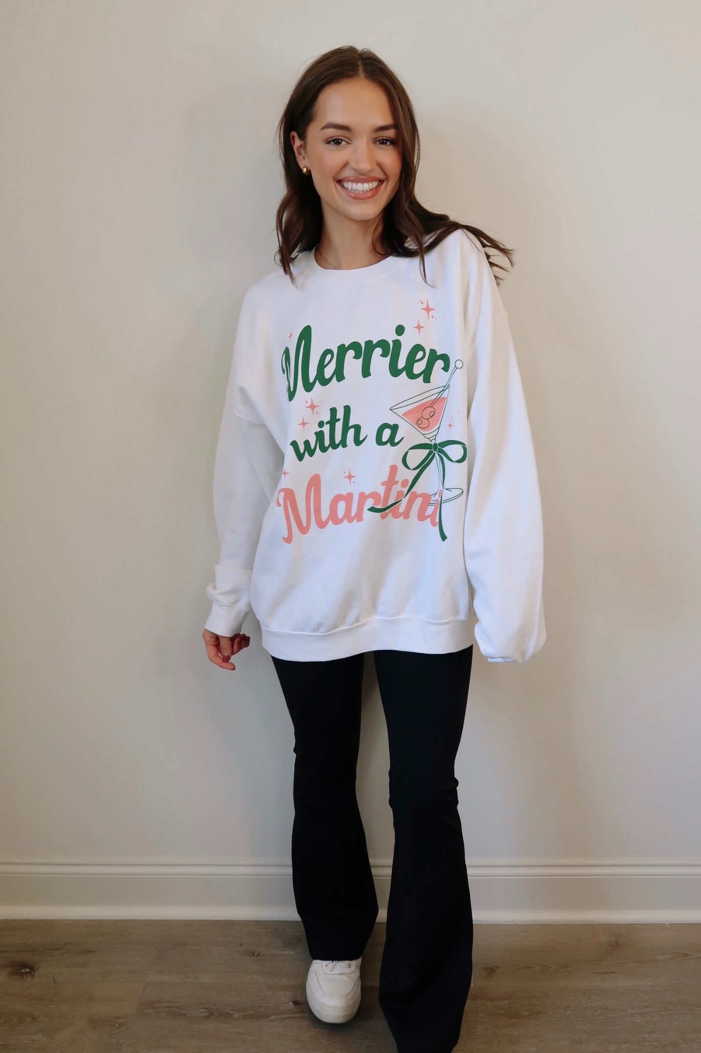 Merrier With A Martini Sweatshirt